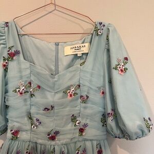 JessaKae Light Blue Floral Dress